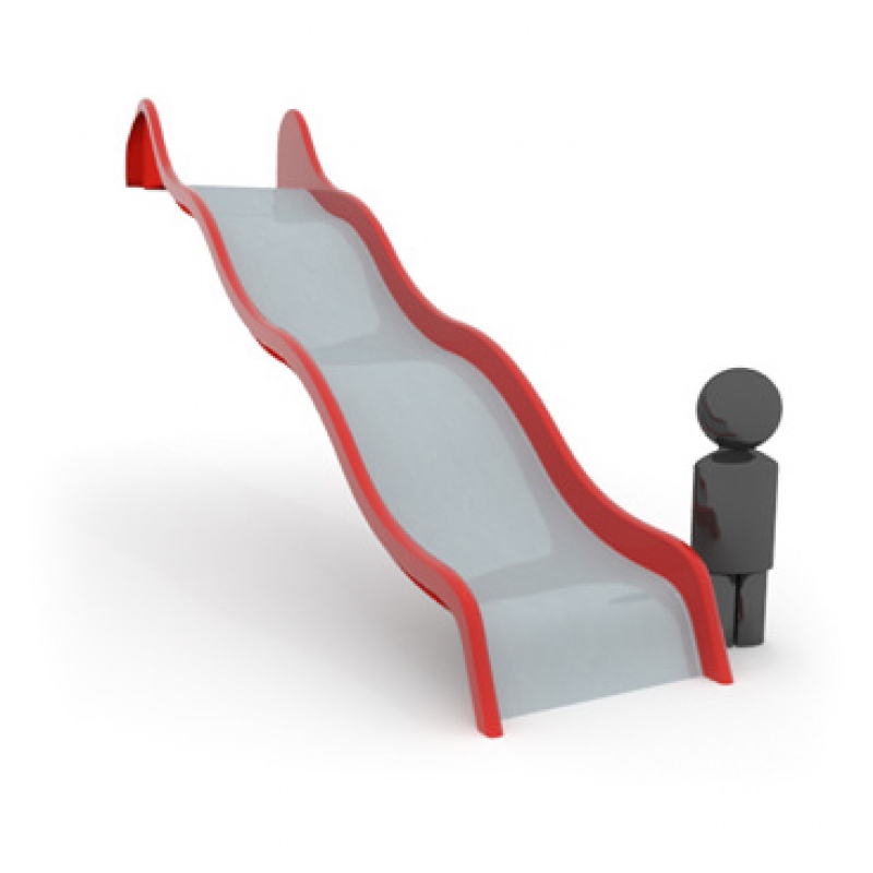 Wellenrutsche aus GFK in verschiedenen Anbauhöhen