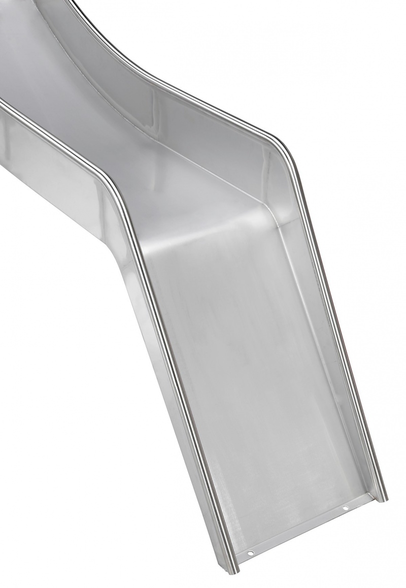 Wellenrutsche aus Edelstahl mit einer Welle, EN1176