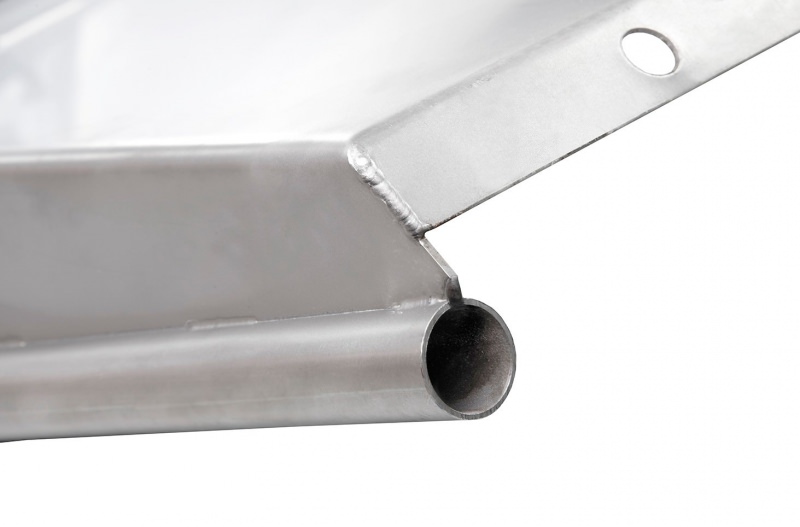 Wellenrutsche aus Edelstahl mit einer Welle, EN1176