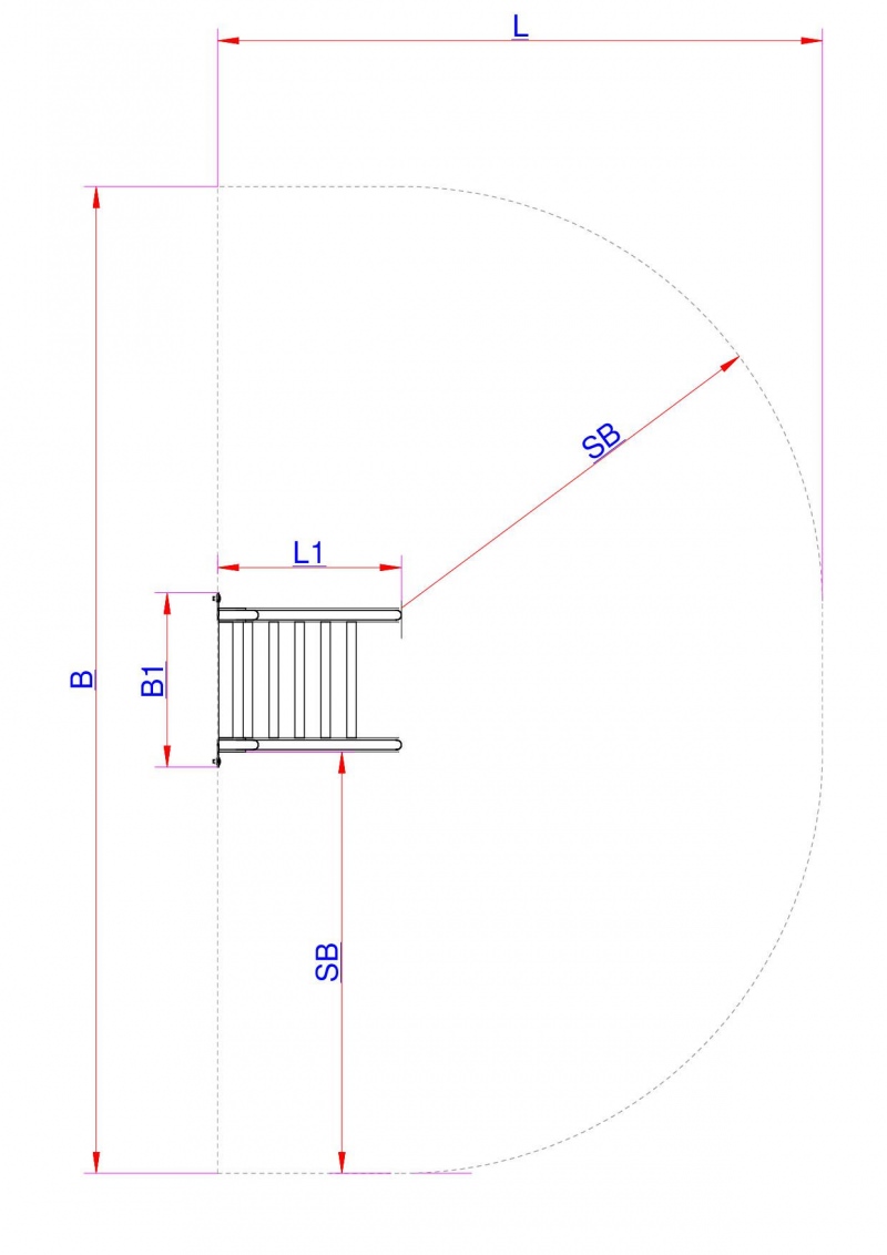 Leiteraufstieg für Anbaurutschen