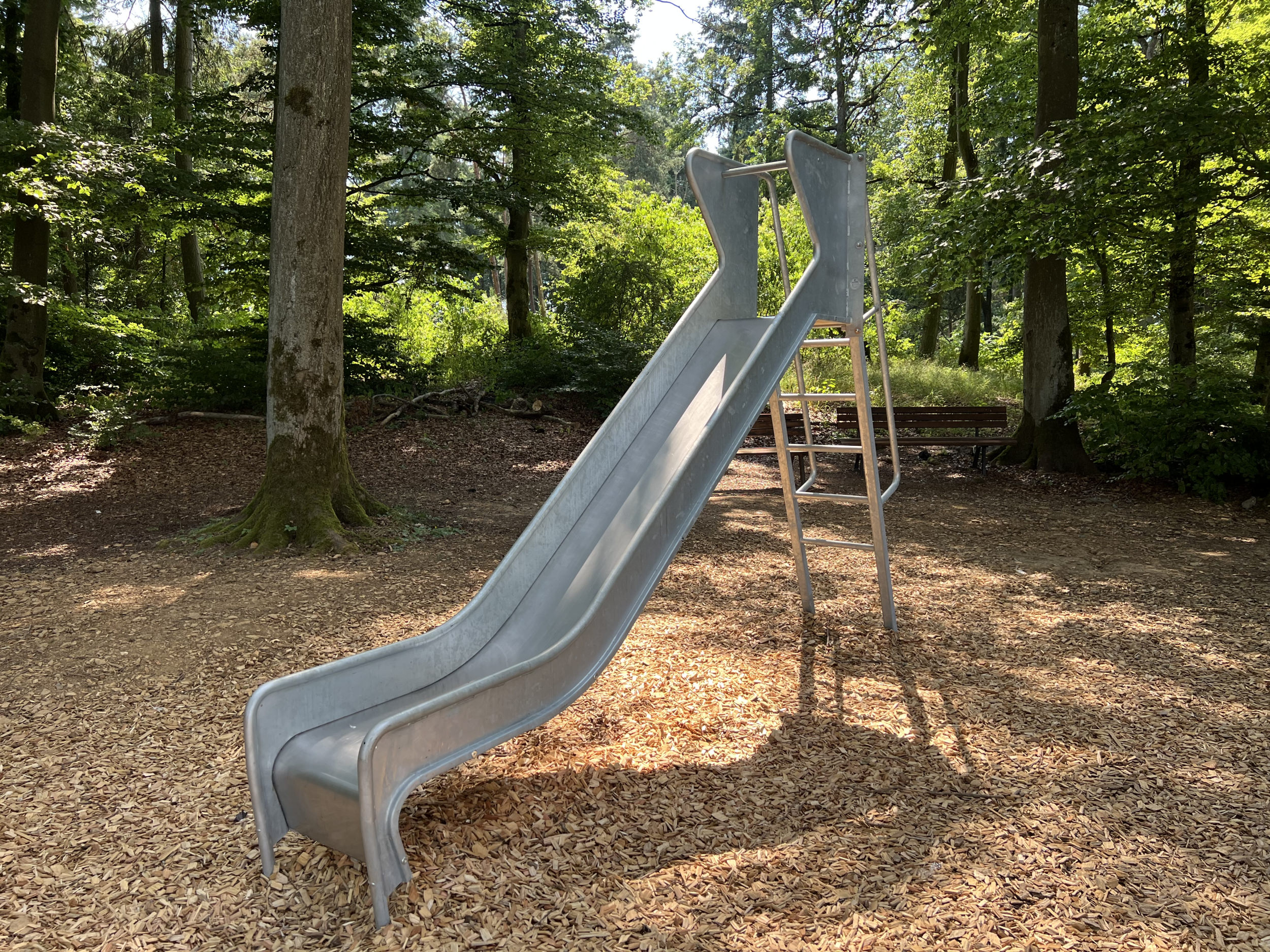 Spielplatz-Edelstahlrutsche in verschiedenen Höhen