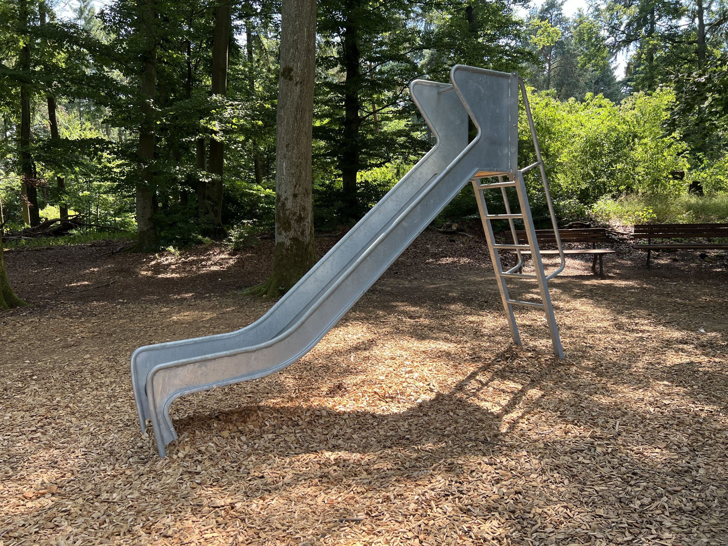 Spielplatz-Edelstahlrutsche in verschiedenen Höhen