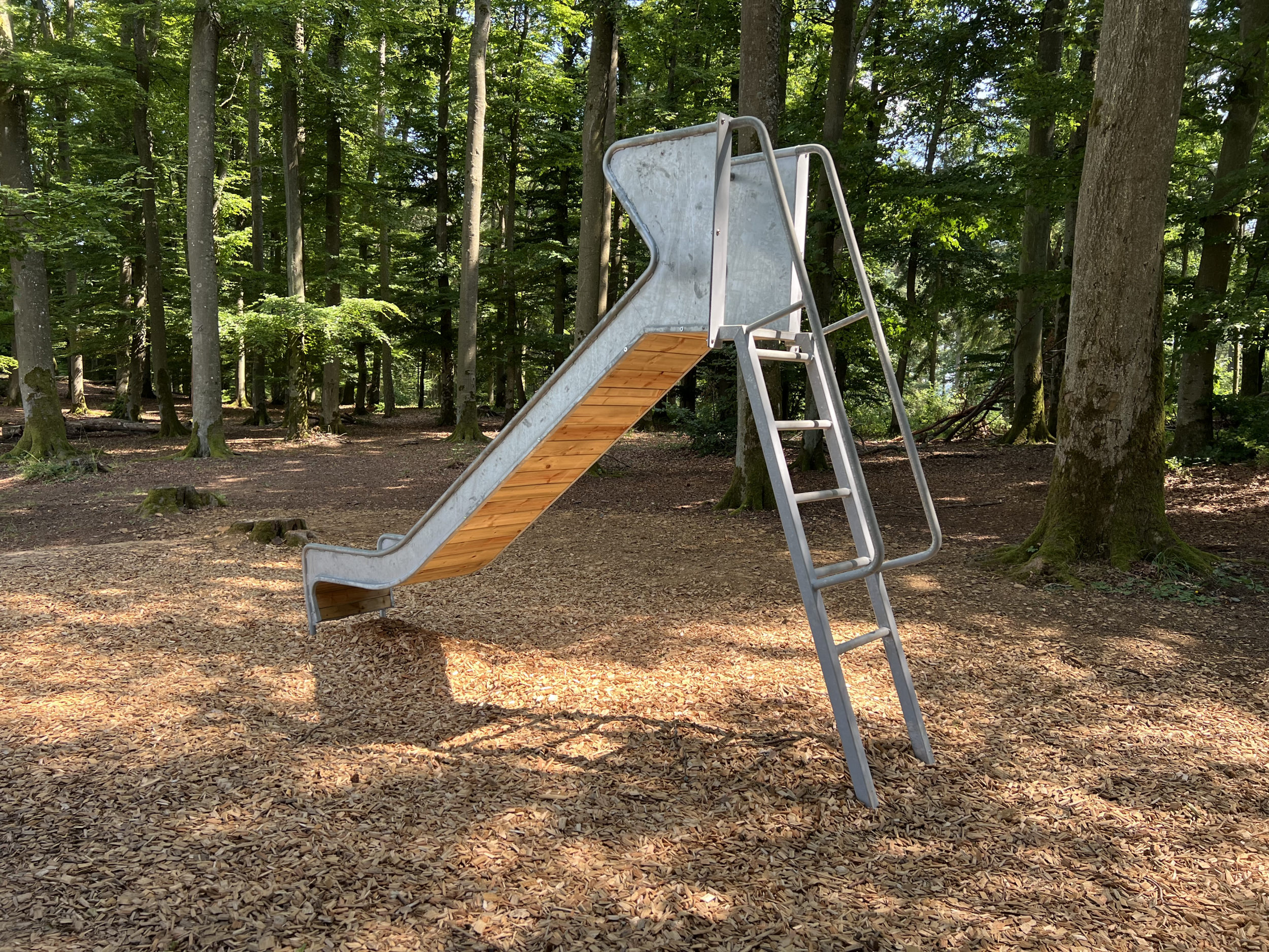Spielplatz-Edelstahlrutsche in verschiedenen Höhen