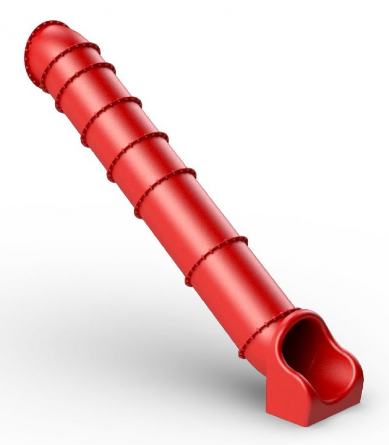 Gerade Röhrenrutsche für den Spielplatz, TÜV-geprüft