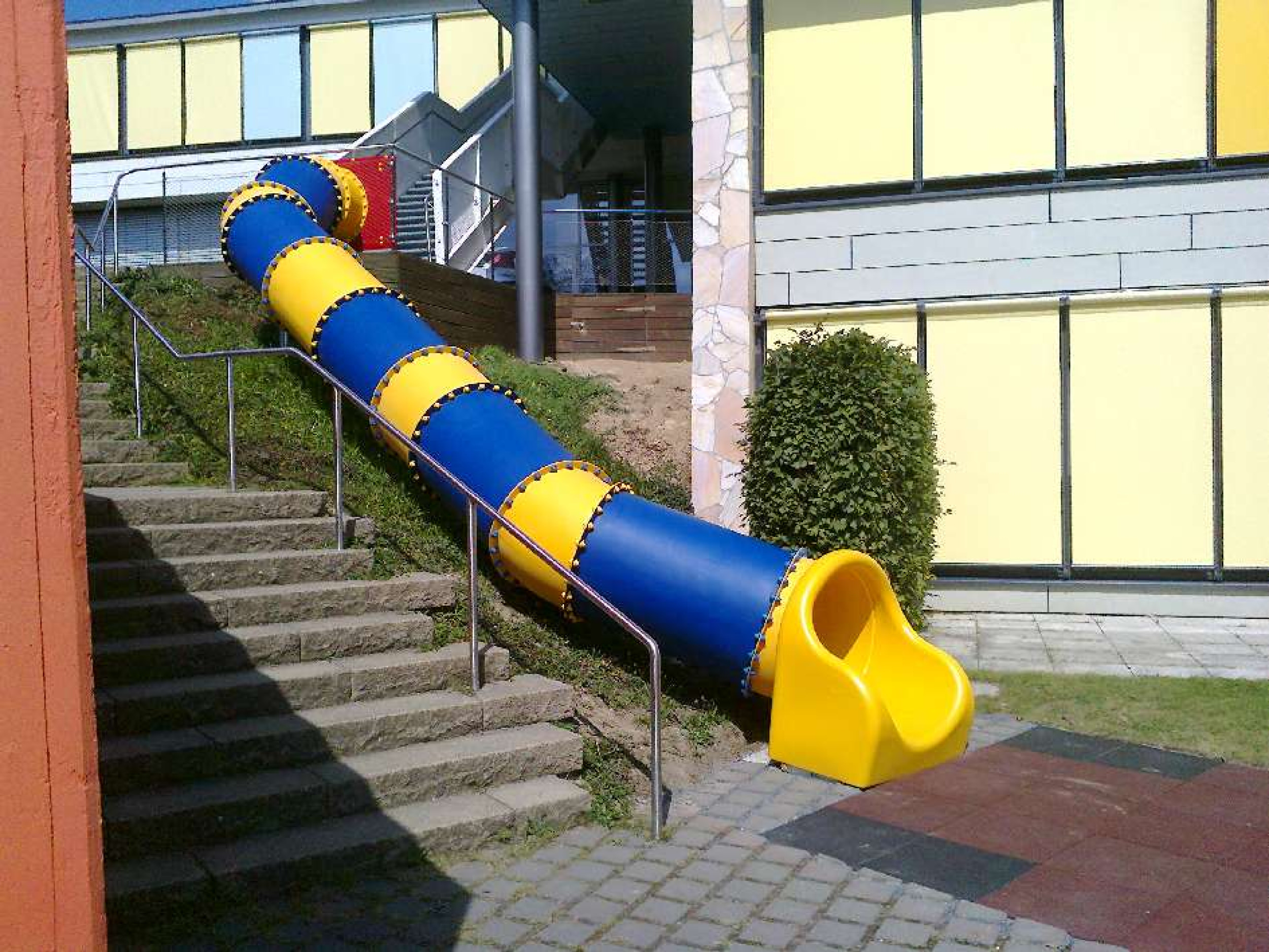 Gerade Röhrenrutsche für den Spielplatz, TÜV-geprüft