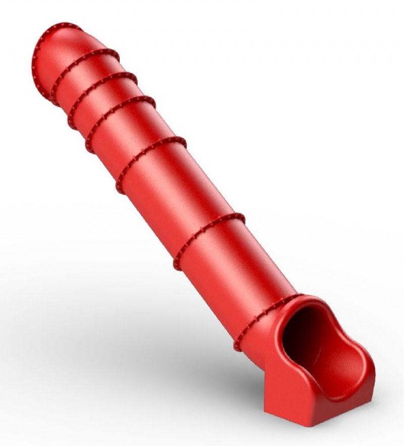 Gerade Röhrenrutsche für den Spielplatz, TÜV-geprüft