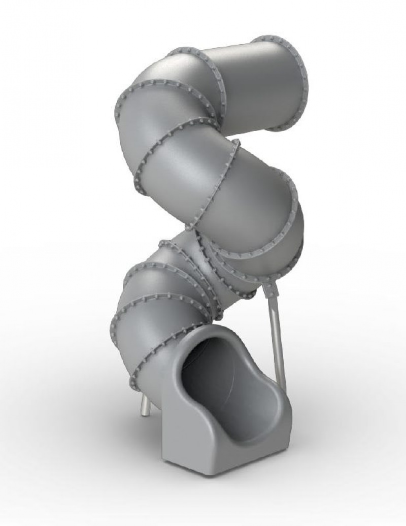 Spiralförmige Röhrenrutsche, TÜV-geprüft