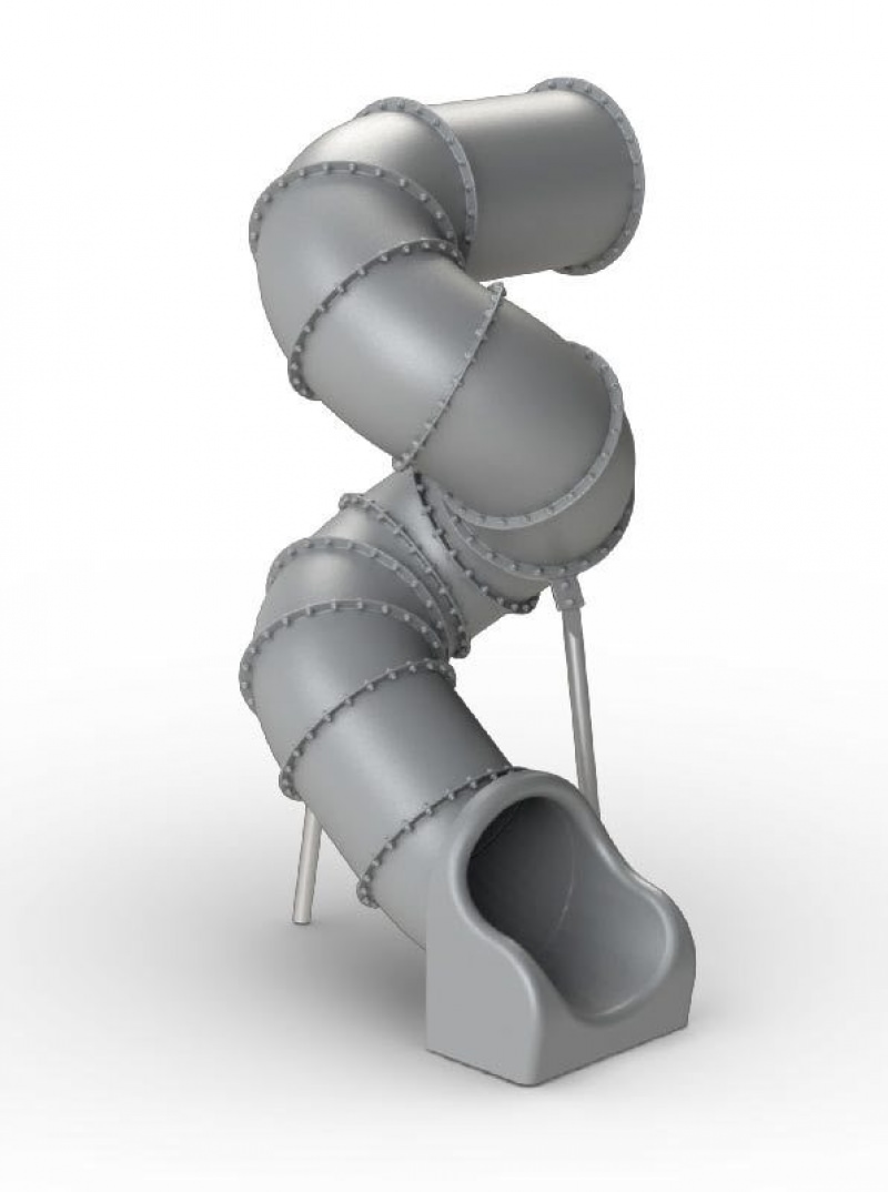 Spiralförmige Röhrenrutsche, TÜV-geprüft