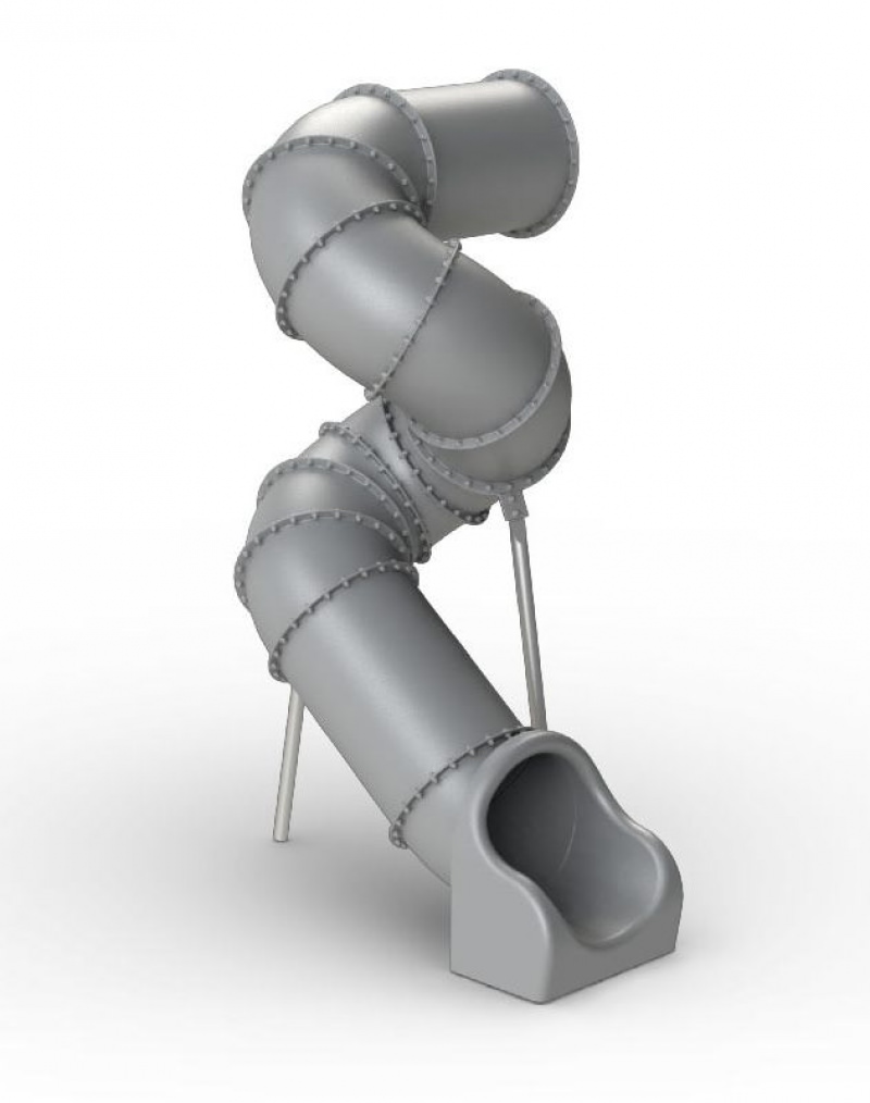 Spiralförmige Röhrenrutsche, TÜV-geprüft