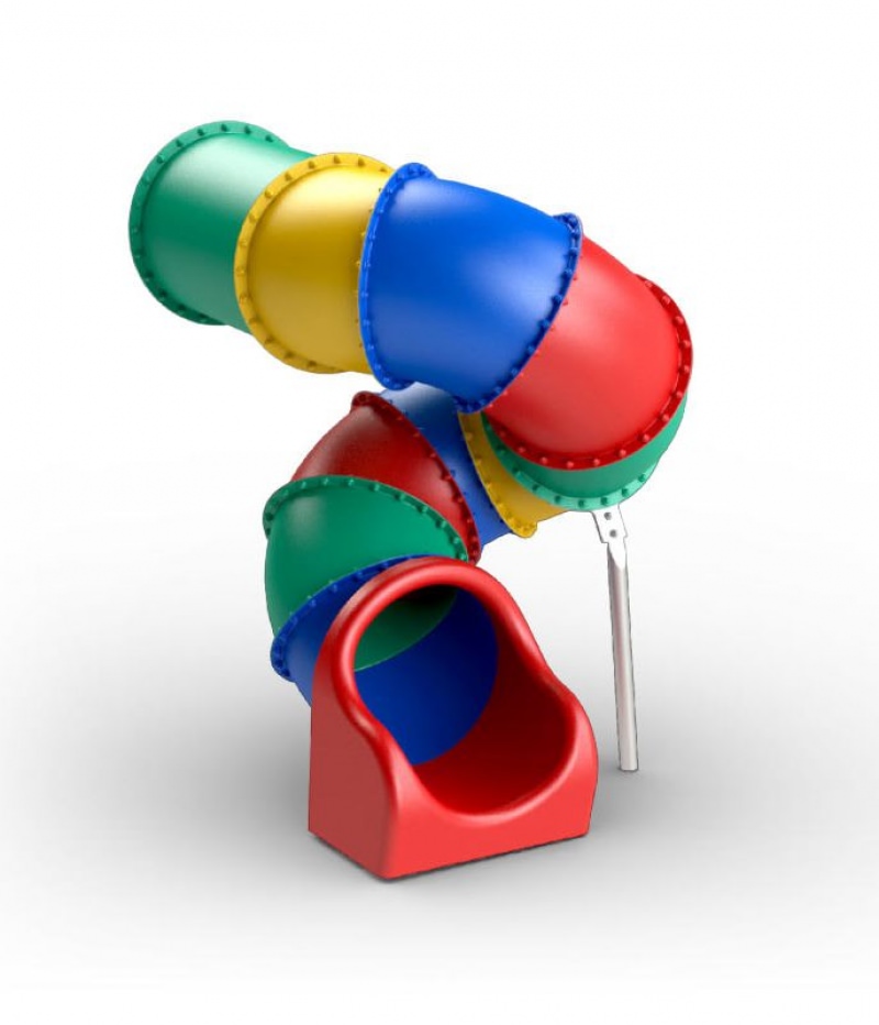 Spiralförmige Röhrenrutsche, TÜV-geprüft