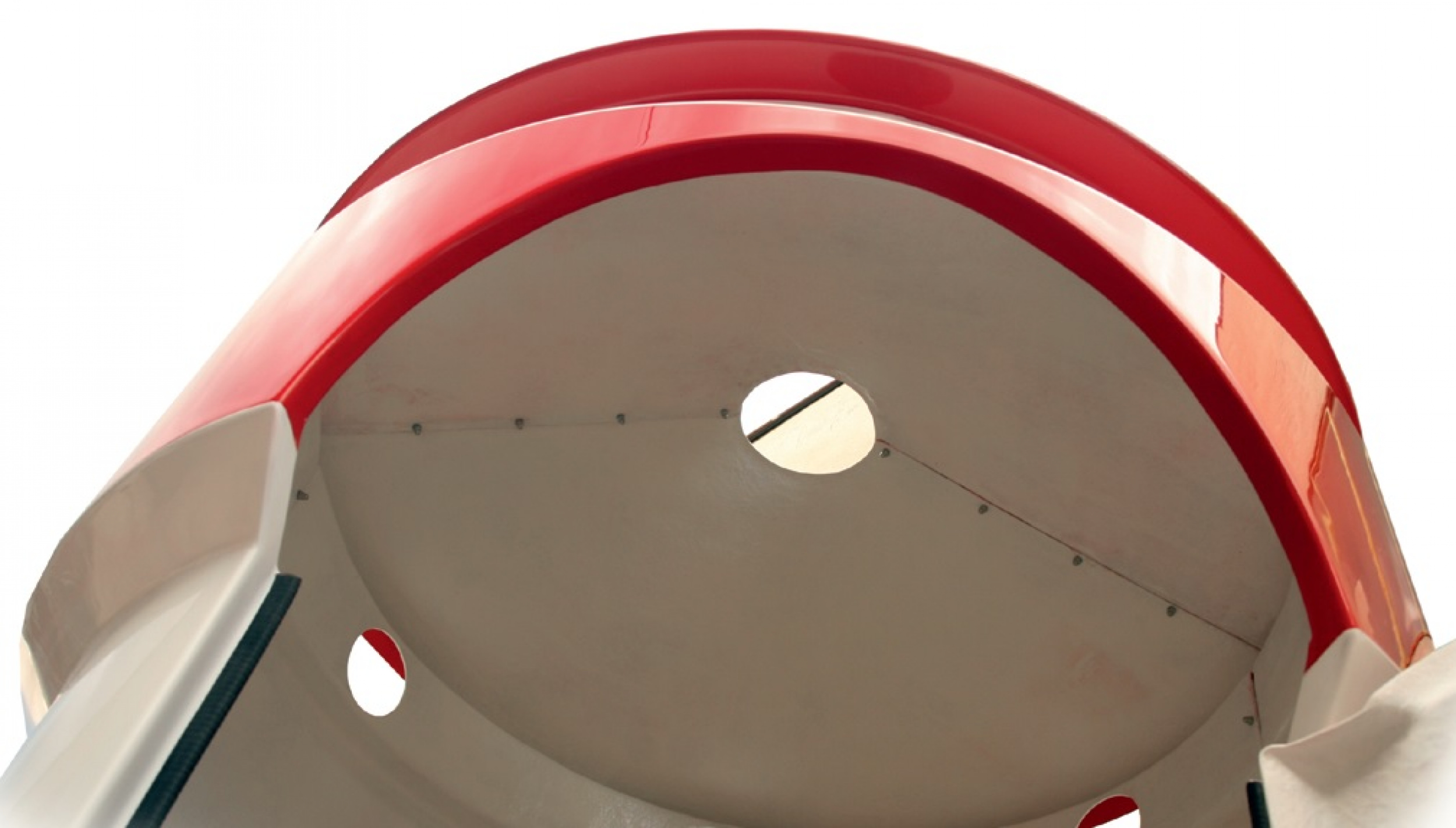 Umkleidekabine im Leuchtturm-Design