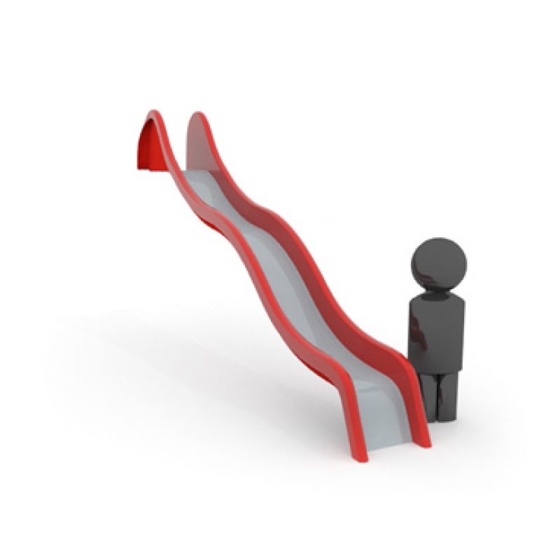 Wellenrutschbahn mit Edelstahlbelag, TÜV-geprüft