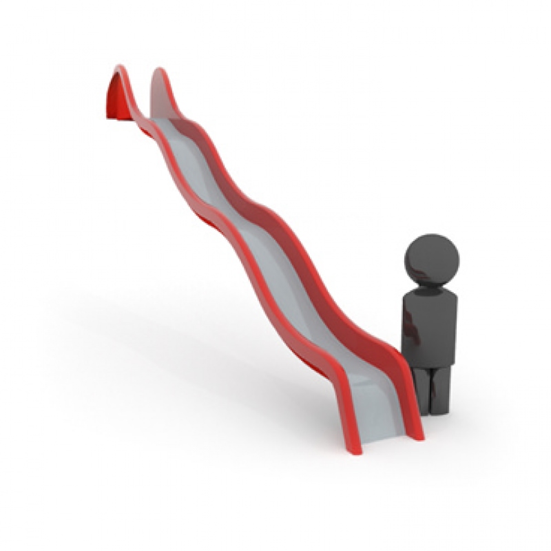 Wellenrutschbahn mit Edelstahlbelag, TÜV-geprüft