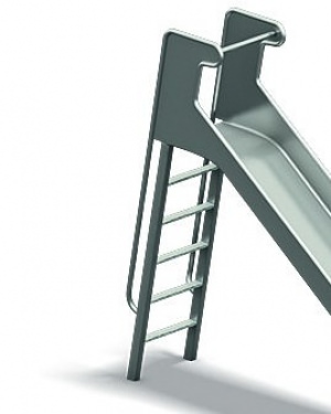 Leiteraufstieg aus Metall, für Neospiel®-Rutschen