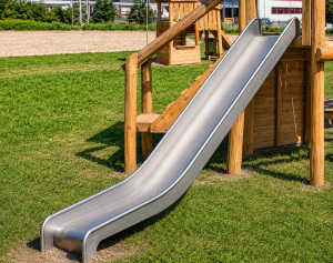 Edelstahl-Rutsche für Spielturm & Hügel